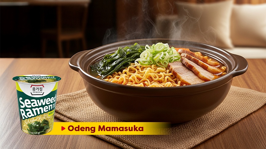 Halal! Coba Resep Ramen Sup Rumput Laut ala Korea dari Mamasuka